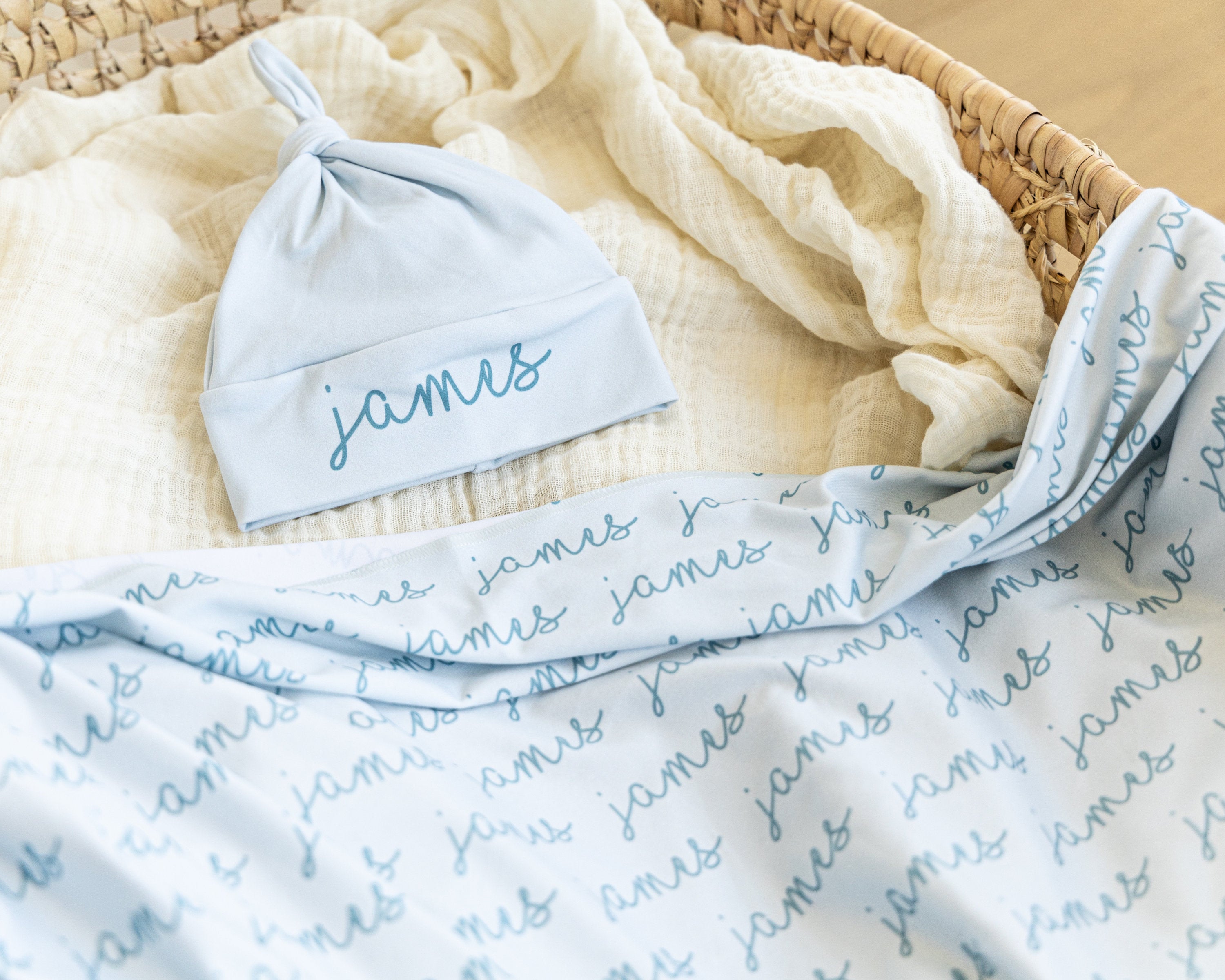 Personalized Baby Swaddle Blanket
