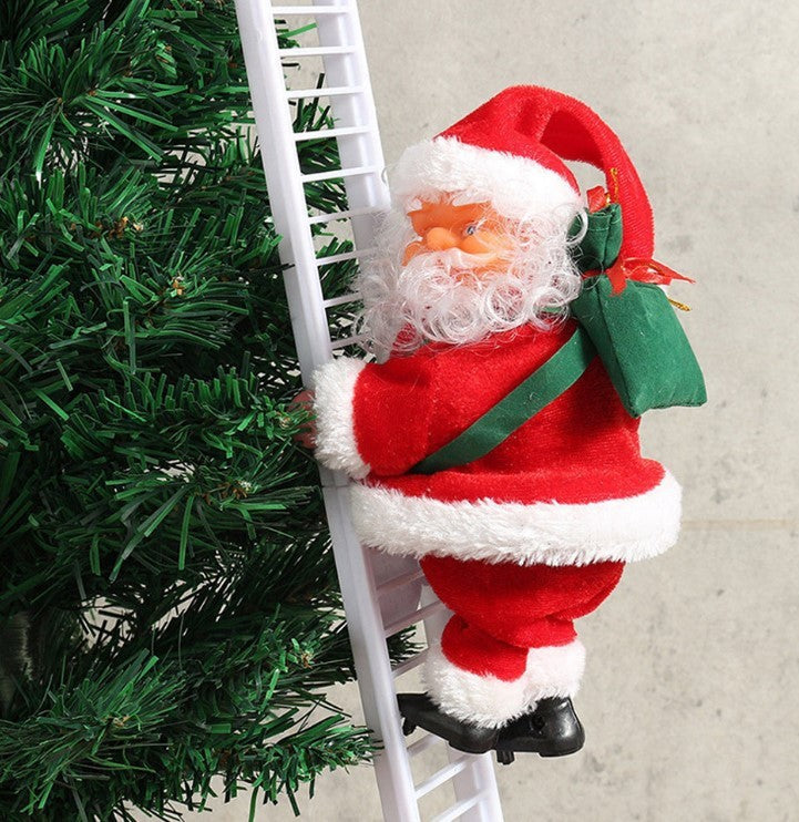Electric Climbing Santa Claus Ladder Toy