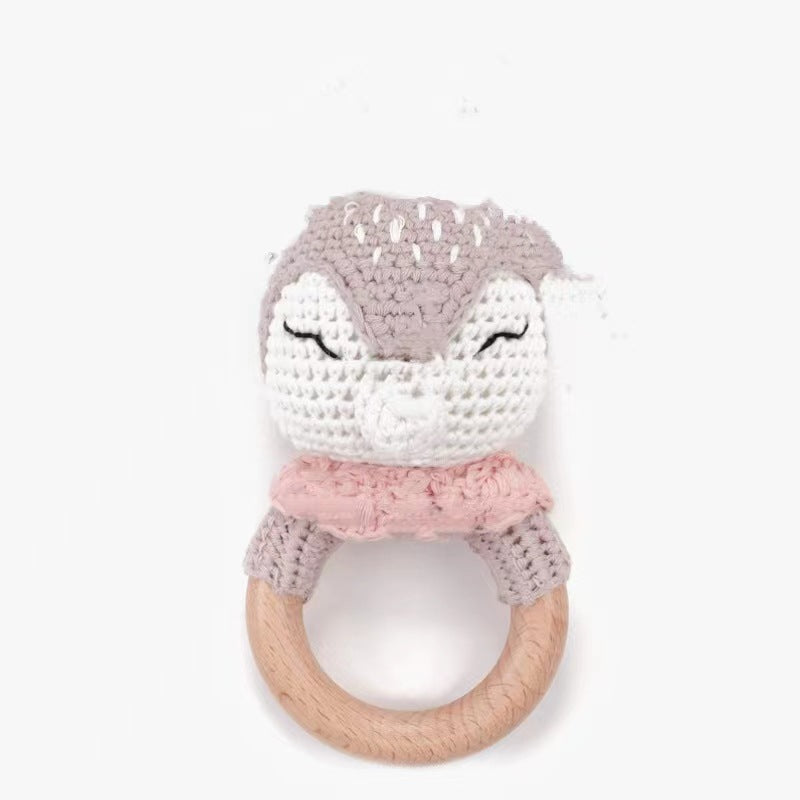 Baby Crochet Animal Rattle Knitted Toy