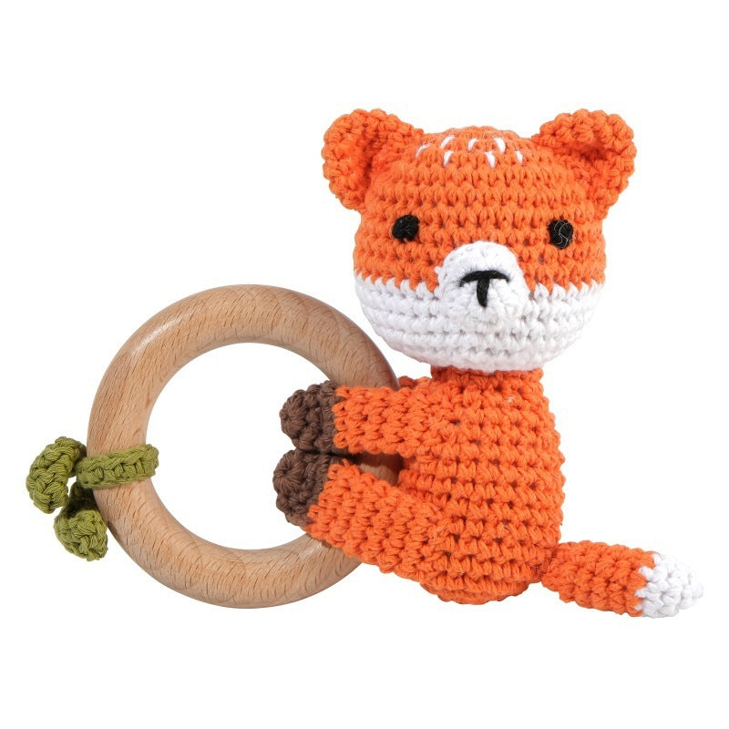 Baby Crochet Animal Rattle Knitted Toy