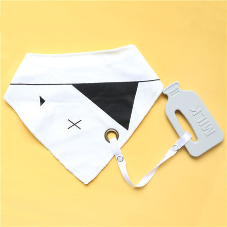 Cotton & Silicone Baby Bib