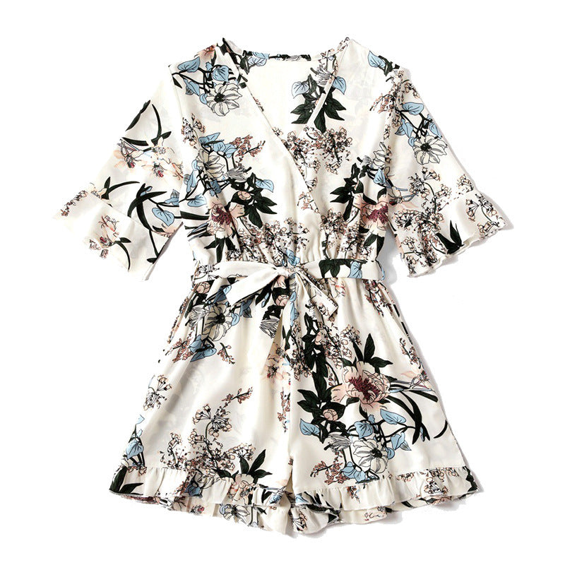 Sexy Print Jumpsuit Parent-Child Matching Outfit
