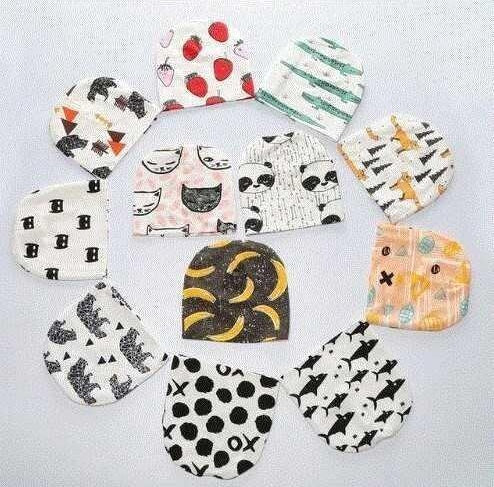 Brand Baby Cap Cartoon Animal Double Printting Cotton Knit Beanie Hats For Toddler Boy Girls Spring Autumn Winter Headwear