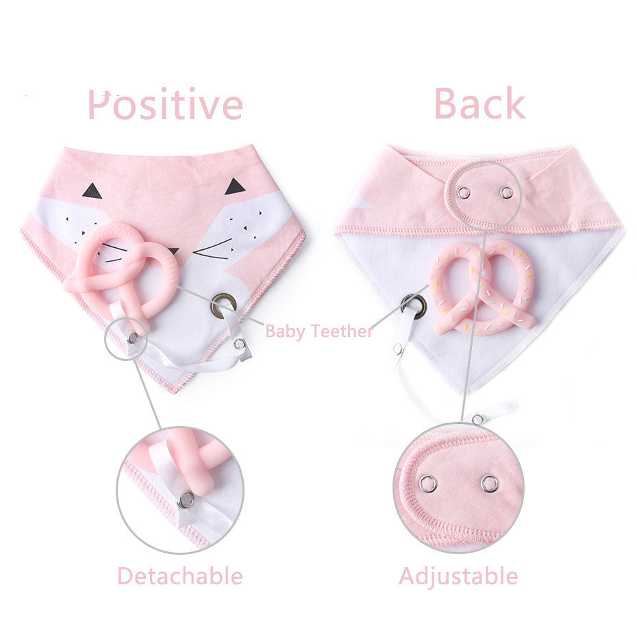 Cotton & Silicone Baby Bib