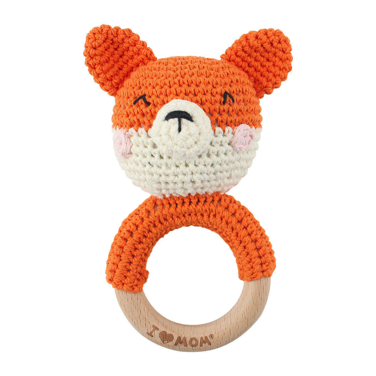 Baby Crochet Animal Rattle Knitted Toy
