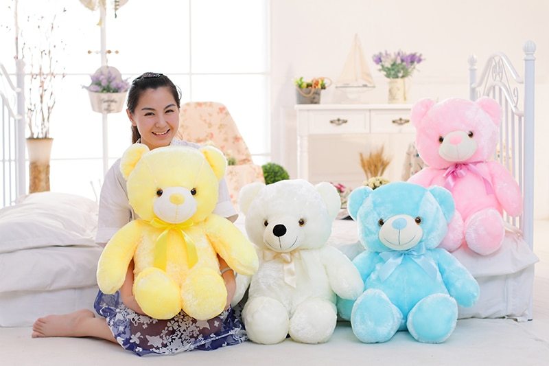 LED Light-Up Teddy Bear Plush Toy