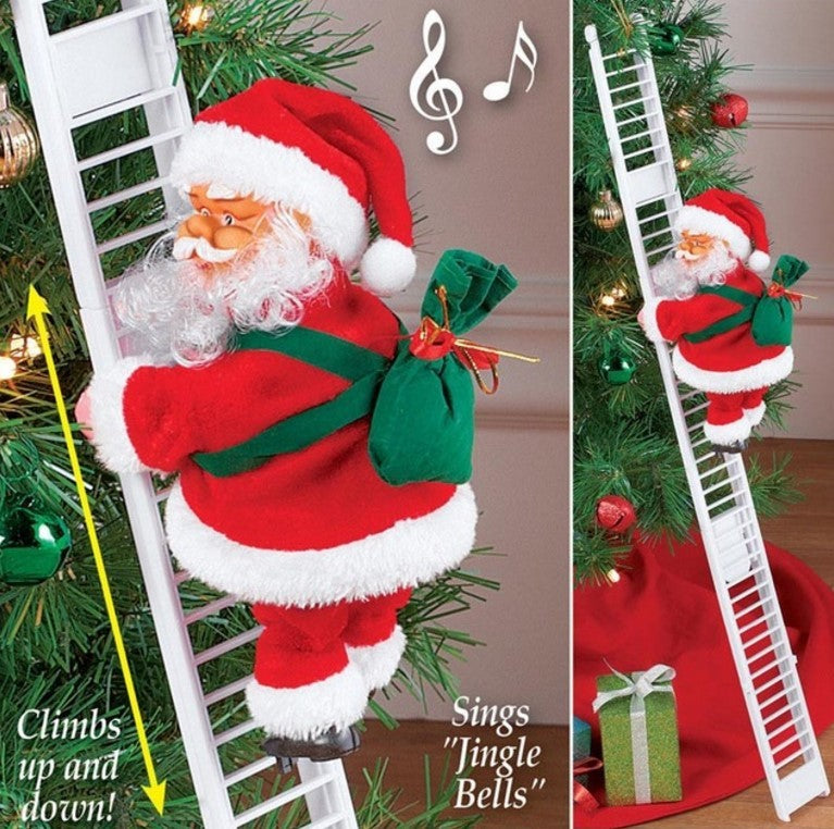 Electric Climbing Santa Claus Ladder Toy