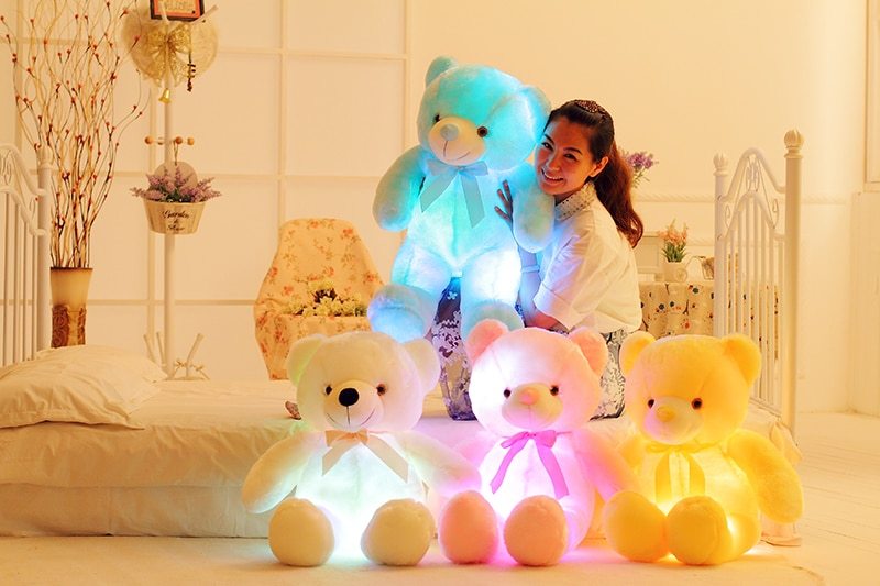 LED Light-Up Teddy Bear Plush Toy
