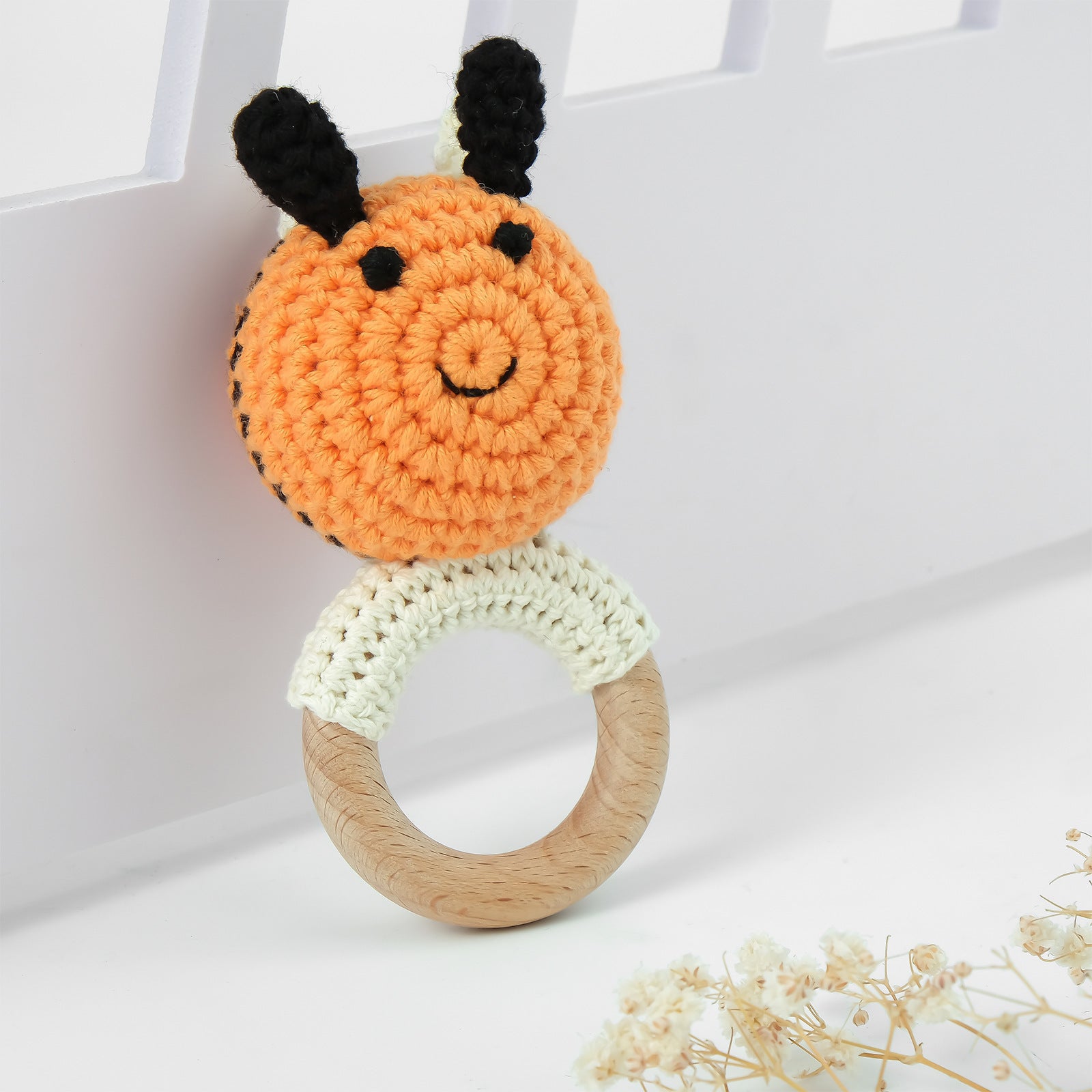 Baby Crochet Animal Rattle Knitted Toy