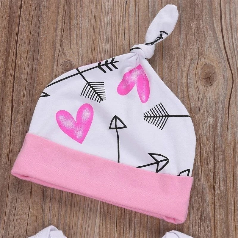 4PCS Newborn Baby Girl Romper