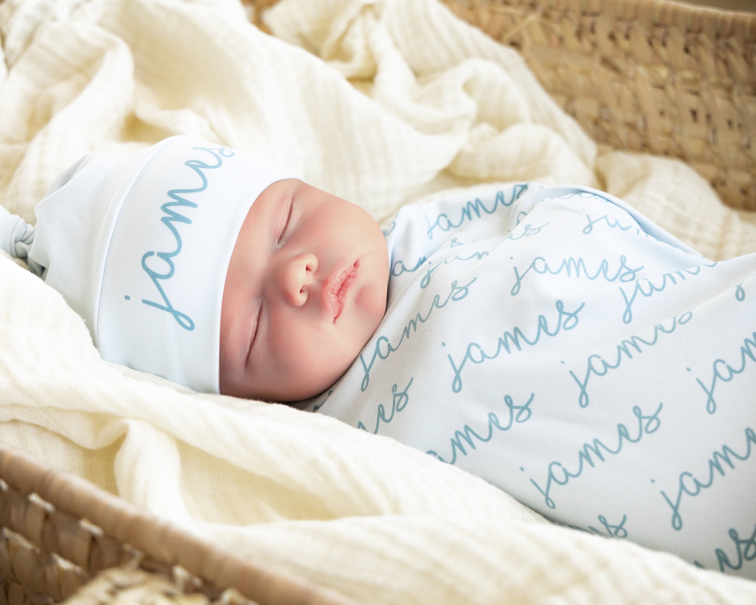 Personalized Baby Swaddle Blanket
