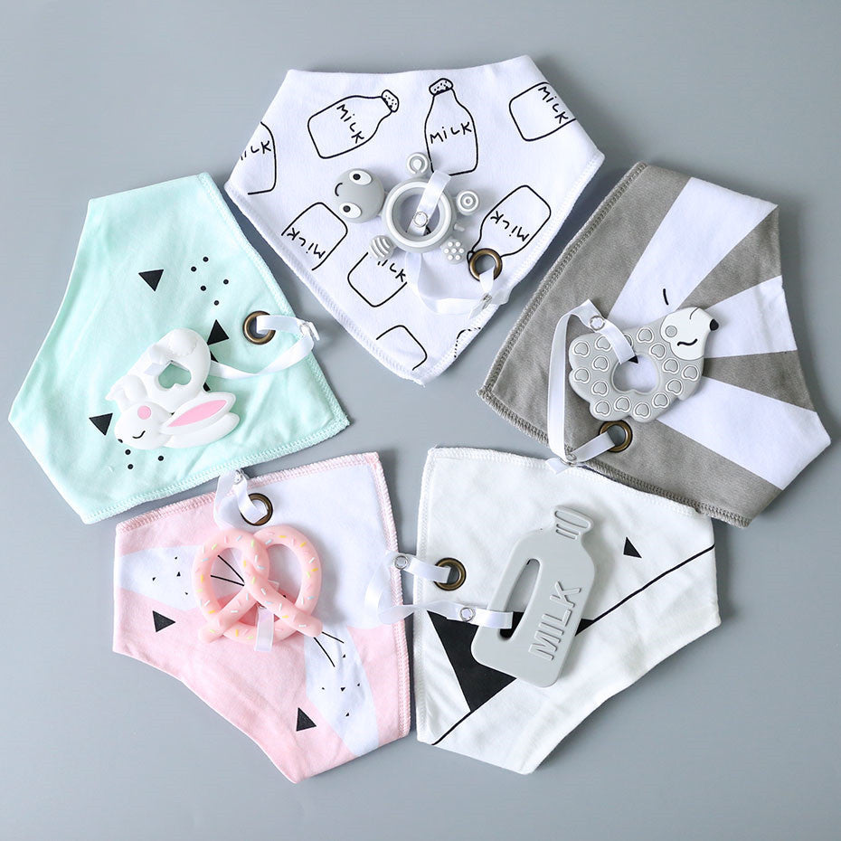 Cotton & Silicone Baby Bib