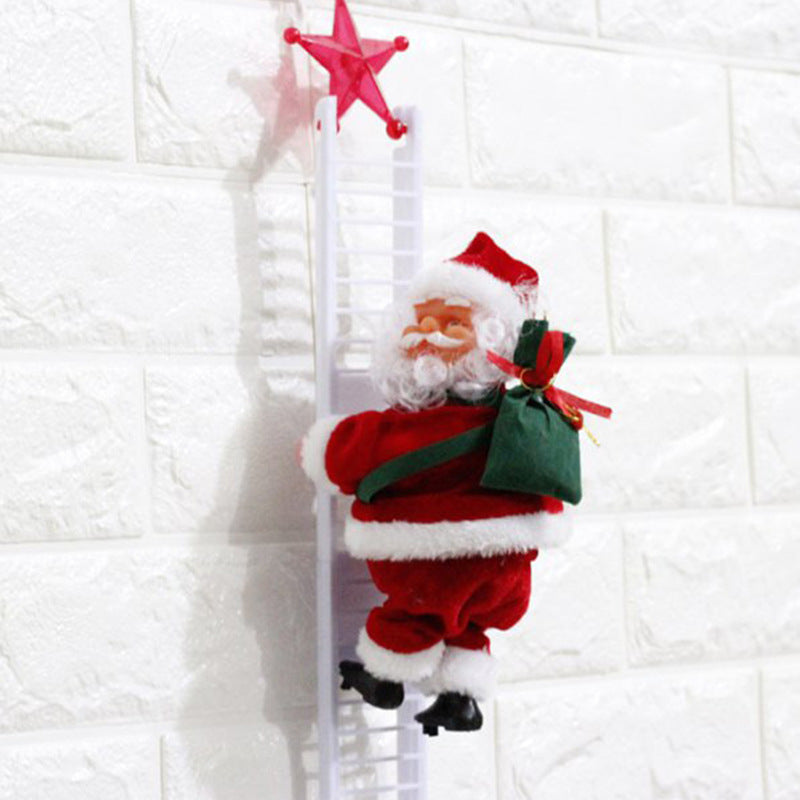 Electric Climbing Santa Claus Ladder Toy