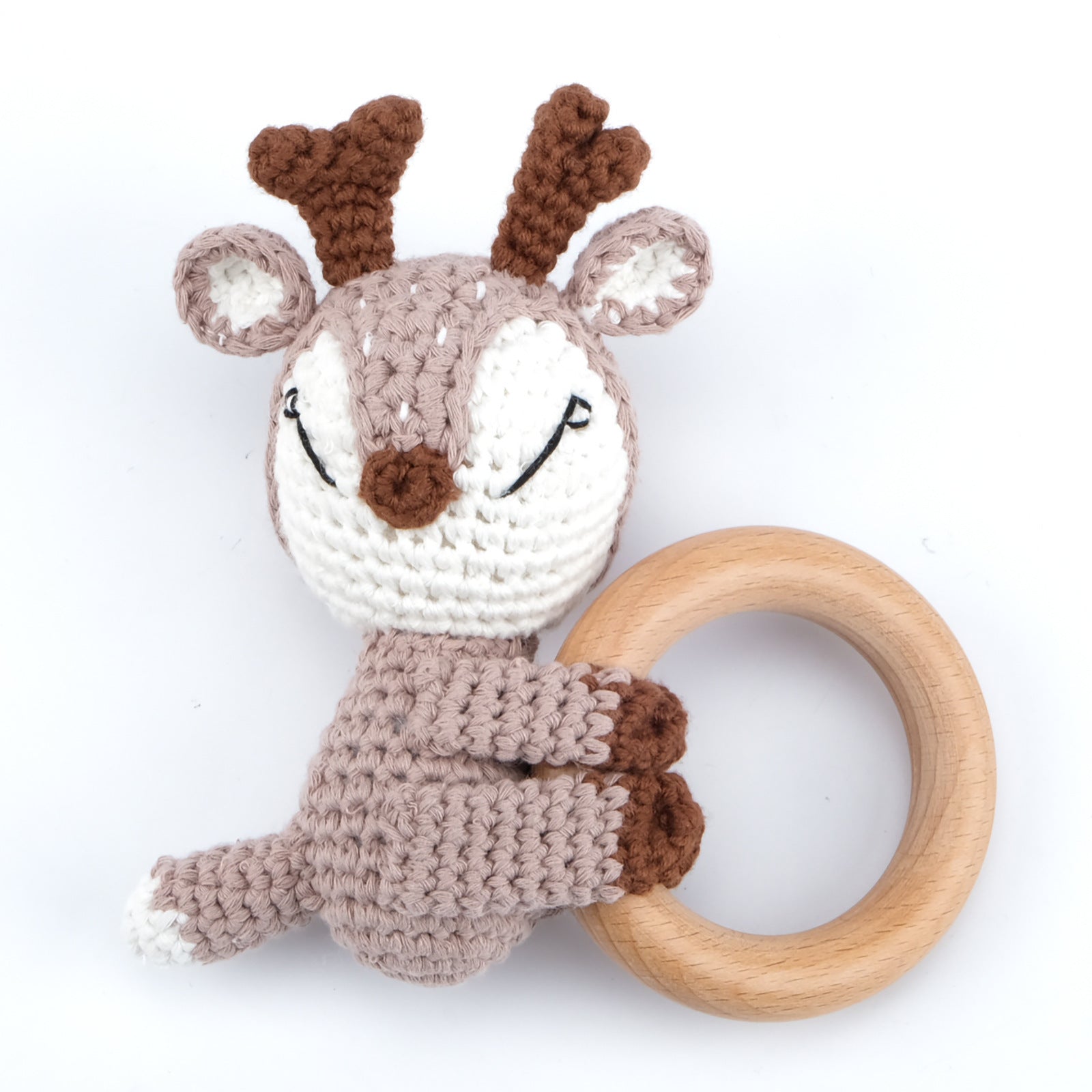 Baby Crochet Animal Rattle Knitted Toy