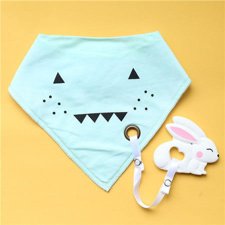 Cotton & Silicone Baby Bib