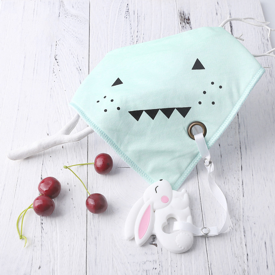 Cotton & Silicone Baby Bib